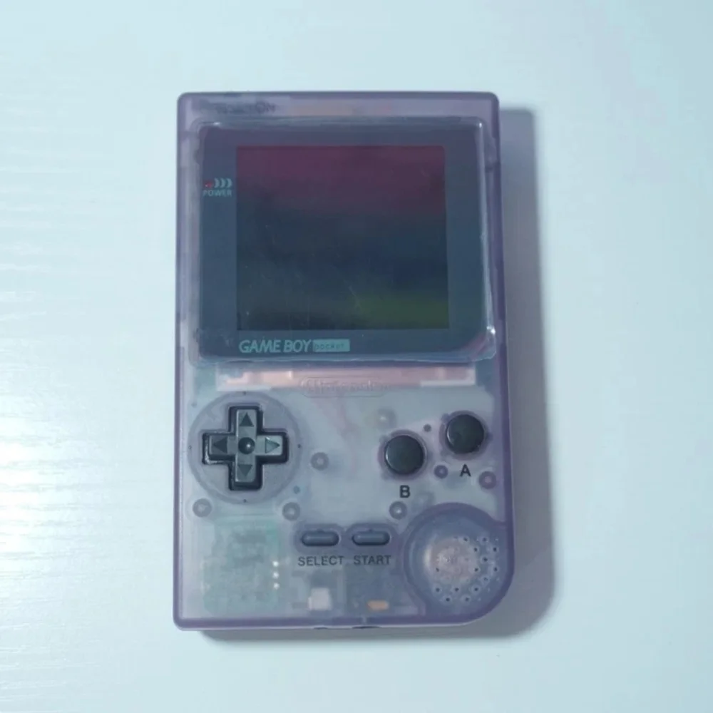 Atomic Purple Nintendo Game Boy Pocket Light (MGB-001) with Backlit IPS Screen